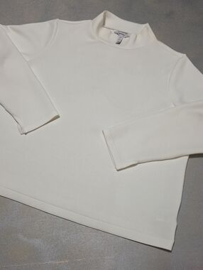 SPANX Cream Turtleneck Sweater